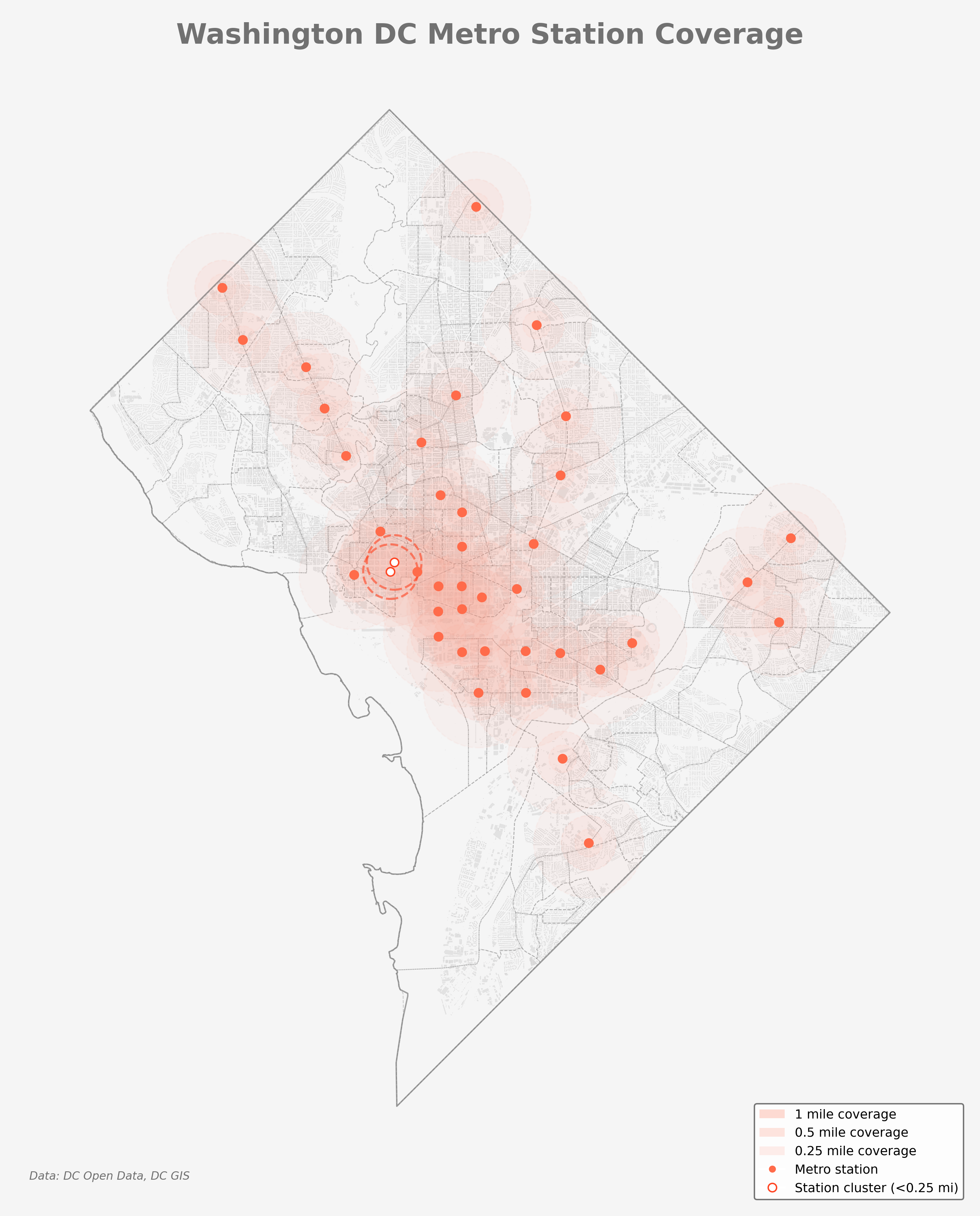 DC Metro Coverage Map